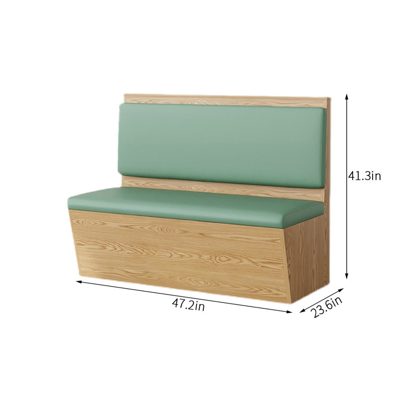 Banc rembourré en similicuir Modern Modern