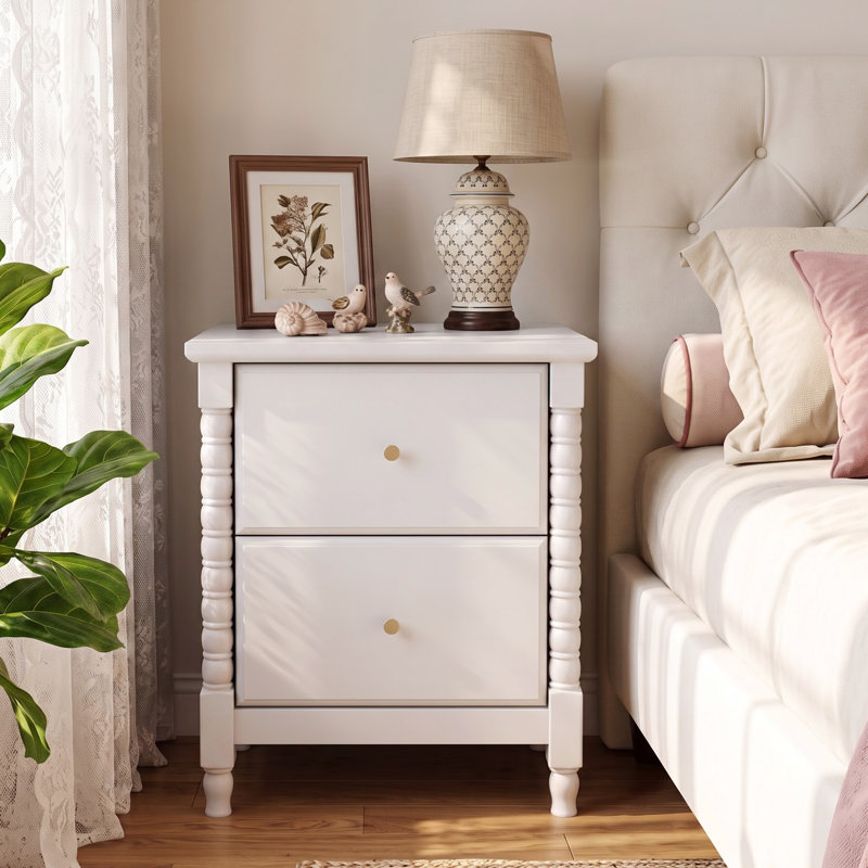 Table de chevet 19,7 po, White