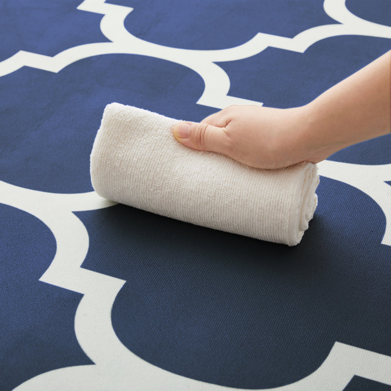 Abstract Machine Printed Shag Area Rug, Runner 60 x 220 cm
