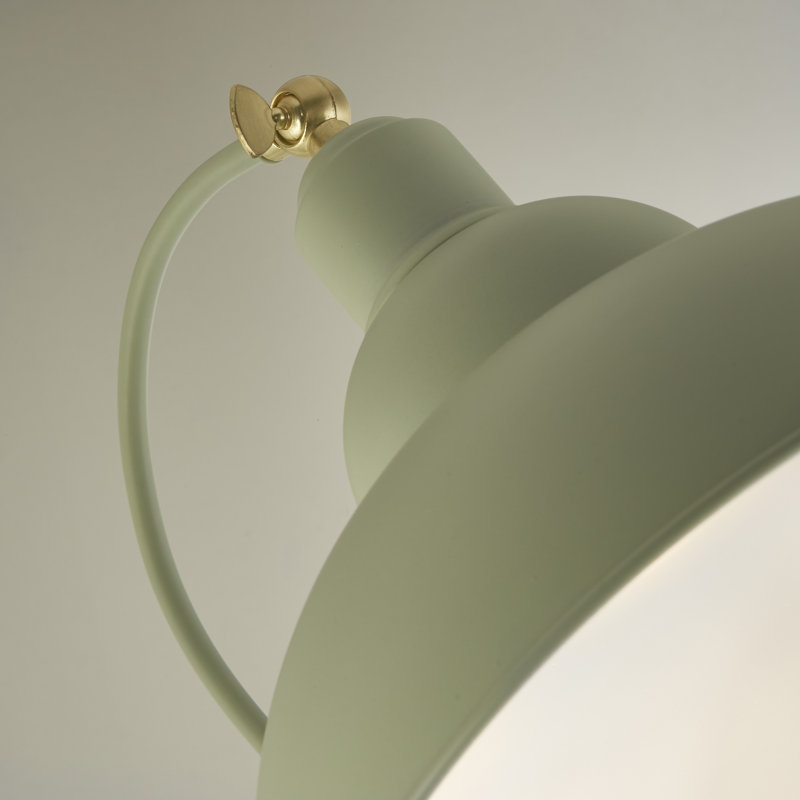Ingber 166cm Arched Floor Lamp, Sage Green