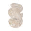 Decorative Resin Seahorse Sculpture Figurine for Home Decor - Unique Statue Accent for Living Room Decorations or Tabletop Styling - 12", White & Brown