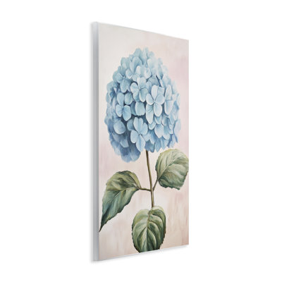 Delicate Baby Blue Hydrangea Wall Plaque, design by Petal Prints Design