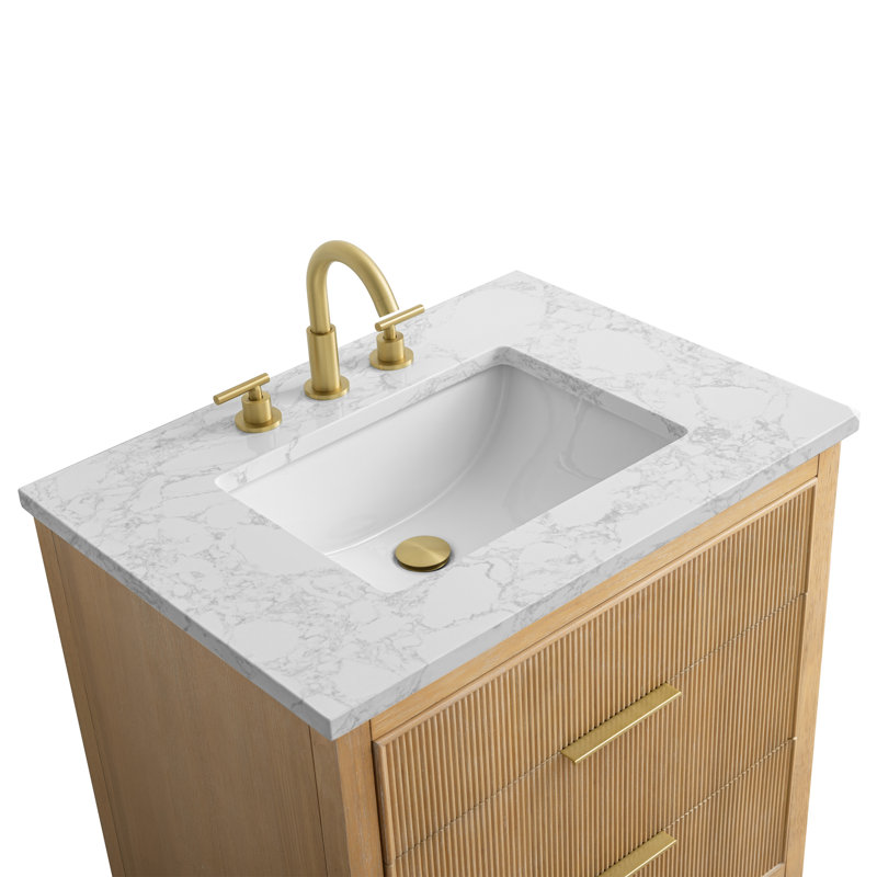 Emma 30" W Single Vanity, Classic Oak