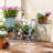 Aukeem Metal Bicycle Style Outdoor Planter