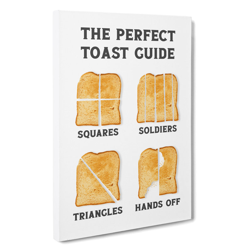 The Perfect Toast Guide - Wrapped Canvas, 91cm H x 60cm W x 3cm D