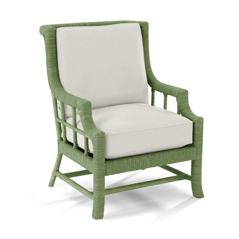Fauteuil Lafayette, Céleri, Tissu vert performance 0851-54