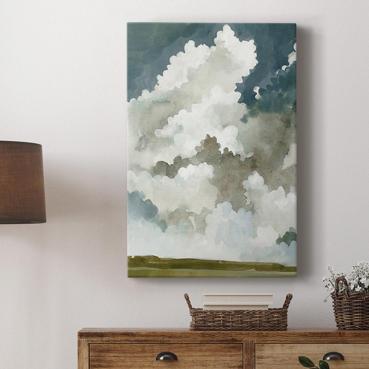 Ivy Bronx Vast Neutral Sky I On Canvas Print | Wayfair