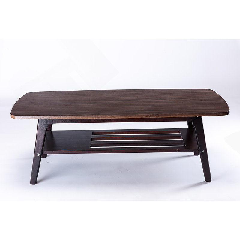 Ensemble de table basse et causeuse Bari Espresso, Tissu espresso, Noir