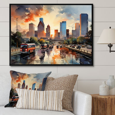 Houston City Horizons I sur impression sur toile