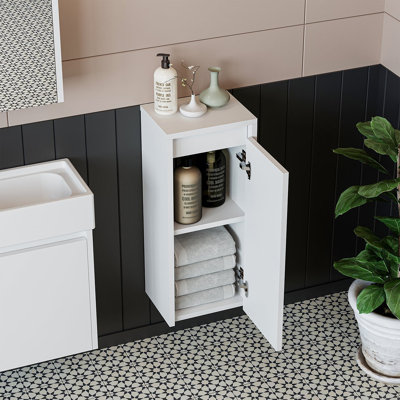 Bittencourt Bathroom Towel Storage Cabinet