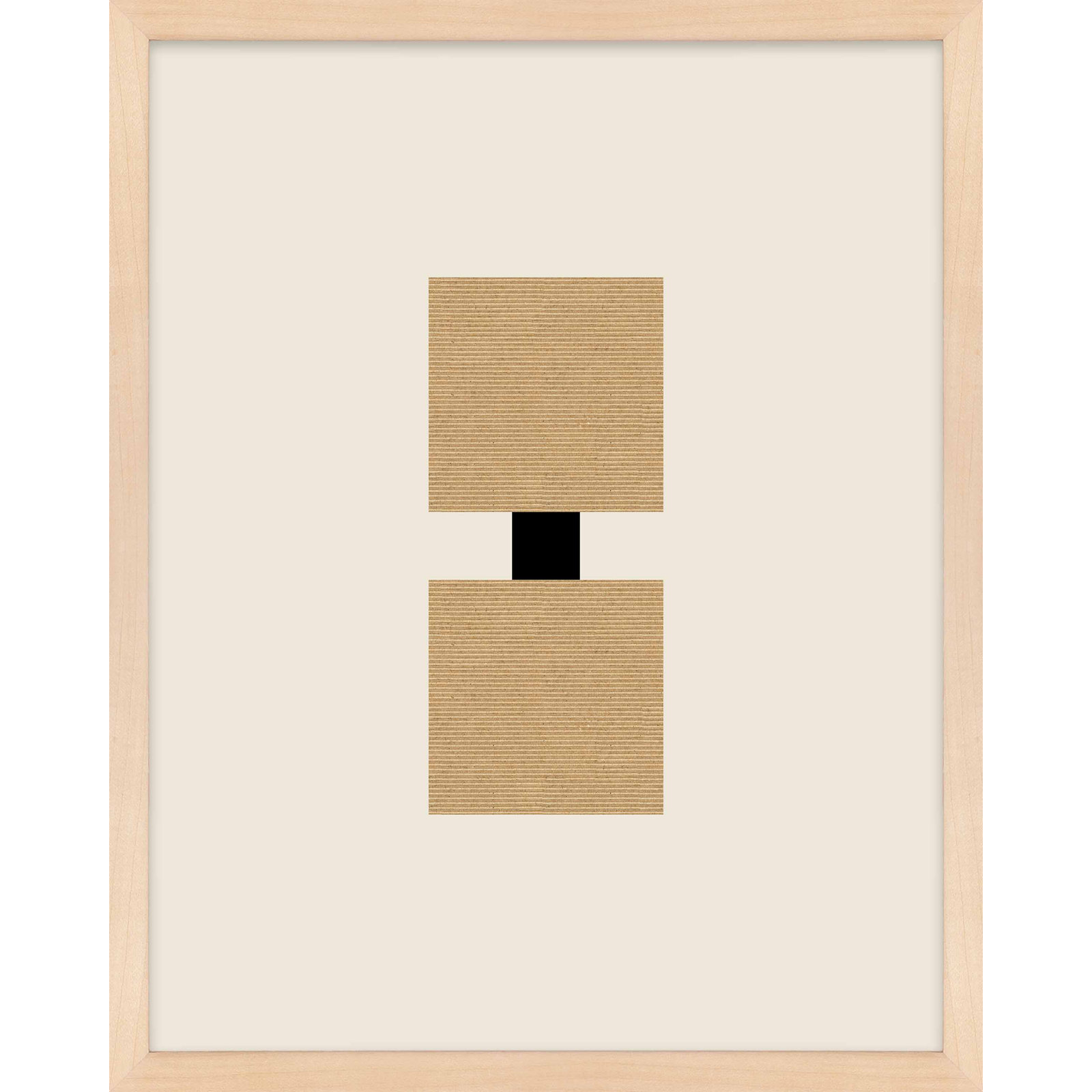 Cassara "Column 2" Print by Eleni Psyllaki, 30" H x 24" W  x 1.25" D, Maple Framed