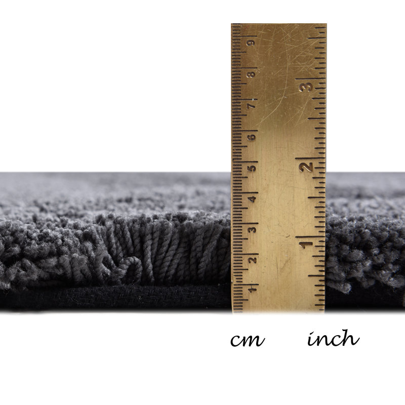 Solid Colour Hand Woven Area Rug, Rectangle 65 x 135cm