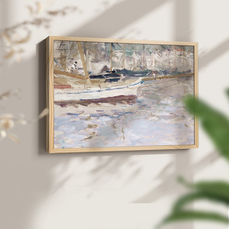Motifs nautiques rétro - Lxxxiv - reproduction encadrée, H 16 po x l 20 po, Naturel