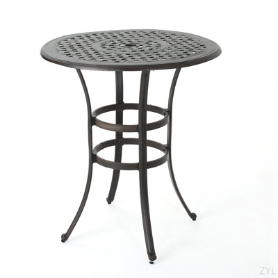 Table de bar en fonte d'aluminium
