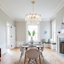 Lustre 9 lumières à intensité variable avec décoration en cristal