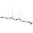 Cole And Grey Marble Garland Decorative White Candle Holder With Brown Tassel And Black Beads-1158067856