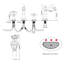 Widespread Bathroom Sink Faucet With Drain Assemly-110224032