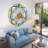Wall Clock 24" Oversized for Living Room decor with Real Moving Gears Italy Collection-88489464