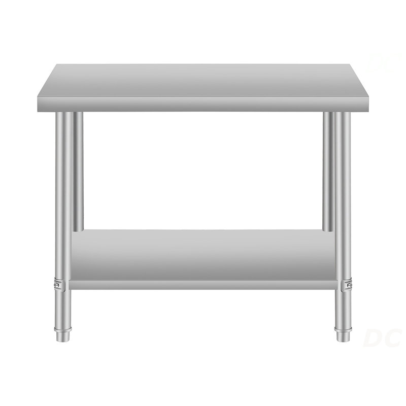 Table de travail commerciale 36 po * 24 po pour table de préparation en acier inoxydable pour restaurant et maison