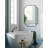 Aransa Scalloped Rectangle Wall Mirror-655899992-564624755