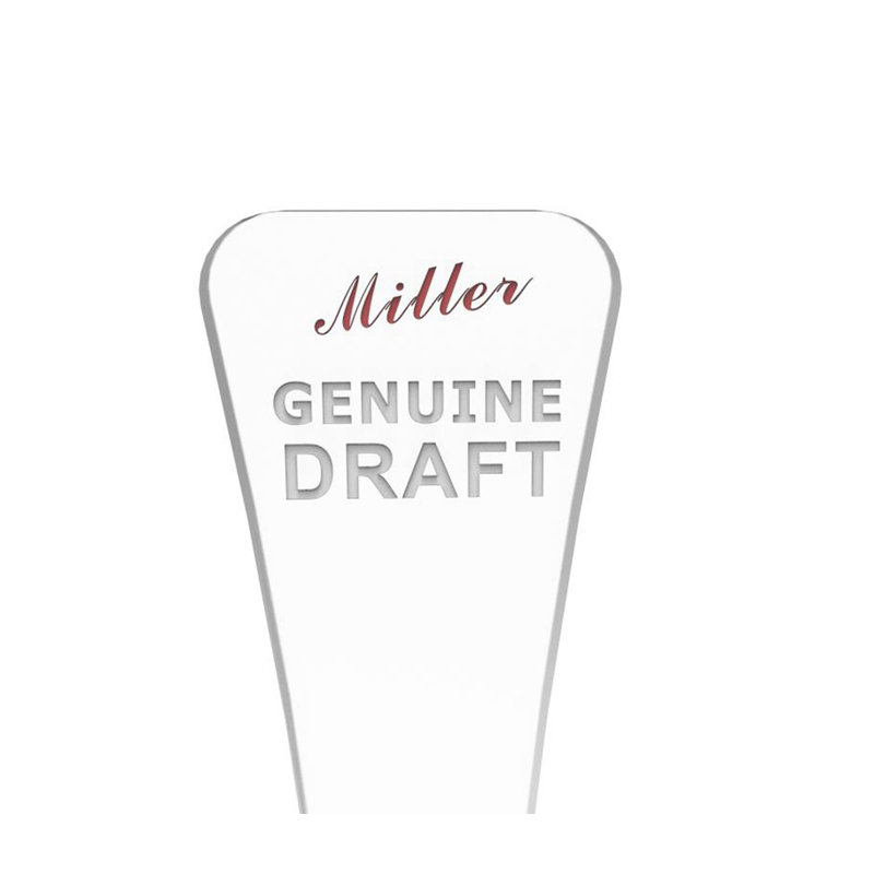 Fixturedisplays® Clear Acrylic Beer Tap Handle Draft Pub Style Miller Genuin Draft MGD 14102