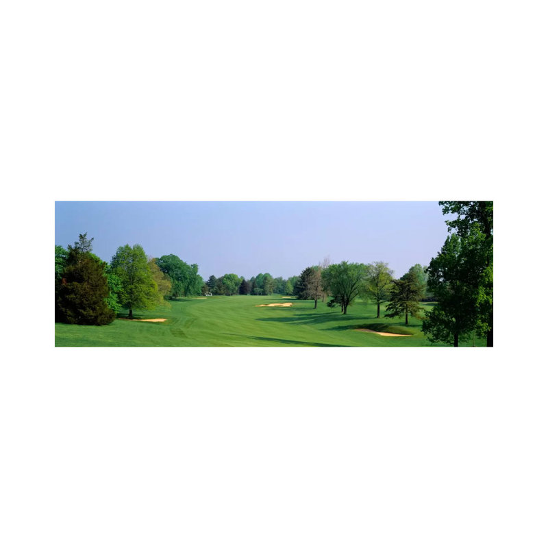 Panoramic View Of A Golf Course, Baltimore Country Club, Maryland, USA by Panoramic Images - Wrapped Canvas Panoramic Print