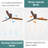 52 Inch Indoor Flush Mount Ceiling Fan With LED Light And Remote Control