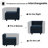 Nakash 3-Piece Symmetrical Modular Sectional Loveseat Upholstered Velvet Storage Apartment 2-Seat Sofa-361343244