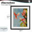 «Botanical Parrots in Flight», reproduction encadrée sous verre, conception de The Prints Vibe-358818211-358818215