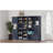 Multifunctional Left-Right Combination Hall Cabinet (Can Be Used Separately) With Storage And 4 Hooks, Storage Cabinet/ Hall Tree 2 In 1 For Living Room, Kitchen And Hallway, Antique Blue-1531948282