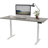 Skyscraper Electric Height Adjustable Standing Desk, Dual Motor and Digital Control with Memory, 72x30, Grey Strand Top with Black Frame-765077056-765077059