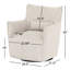 Kimble Swivel Curved Chair-632077354