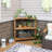 Turrella 3-Tier Brown Meranti Wood Outdoor Plant Stand