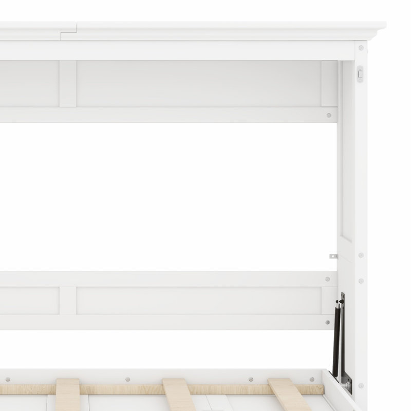 Lit escamotable moderne dans une armoire, Blanc