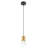 Adira 1 - Light Black, Natural Wood Single Pendant