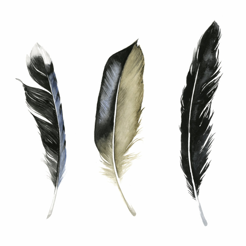Plumes douces II, H 36 po x l 36 po x P 1,25 po