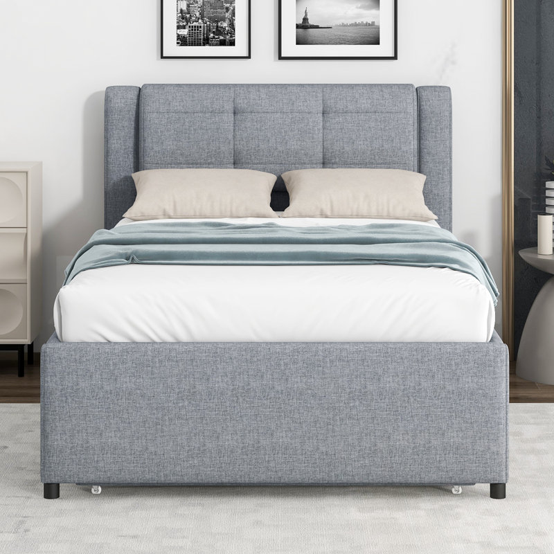 Plateforme d'ameublement simple avec couchette Kirkham, Gris