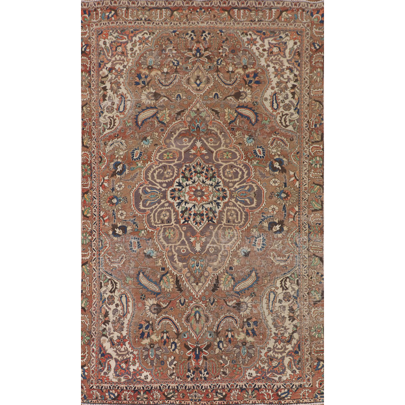 Tapis floral rétro 6 x 11