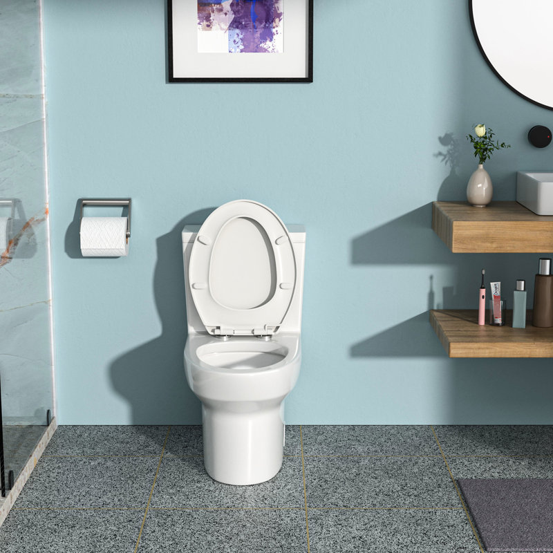 Ceramic Toilet - Construction, Dual Flush, Silent Flushing Seat High Temperature Fired, Soft Closing