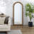 Manufactured Wood/Jute Arch Mirror