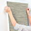 Exhale Light Brown Woven Faux Grasscloth Wallpaper-1826952199