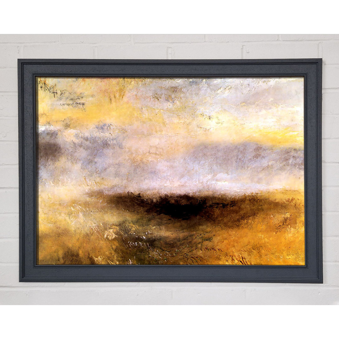 Gerahmtes Wandbild Seascape With Storm von Joseph Mallord Turner