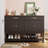 47'' Modern Farmhouse Wood Sideboard Buffet Cabinet with 2 Drawers, 2 Cabinets, and Open Shelf – Versatile Storage for Kitchen, Dining Room, or Entryway-718482294