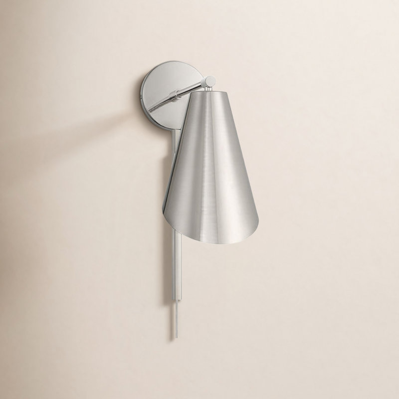 Armed Sconce, Polished Nickel