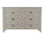 Commode en bois de style rétro avec 6 tiroirs-474098508