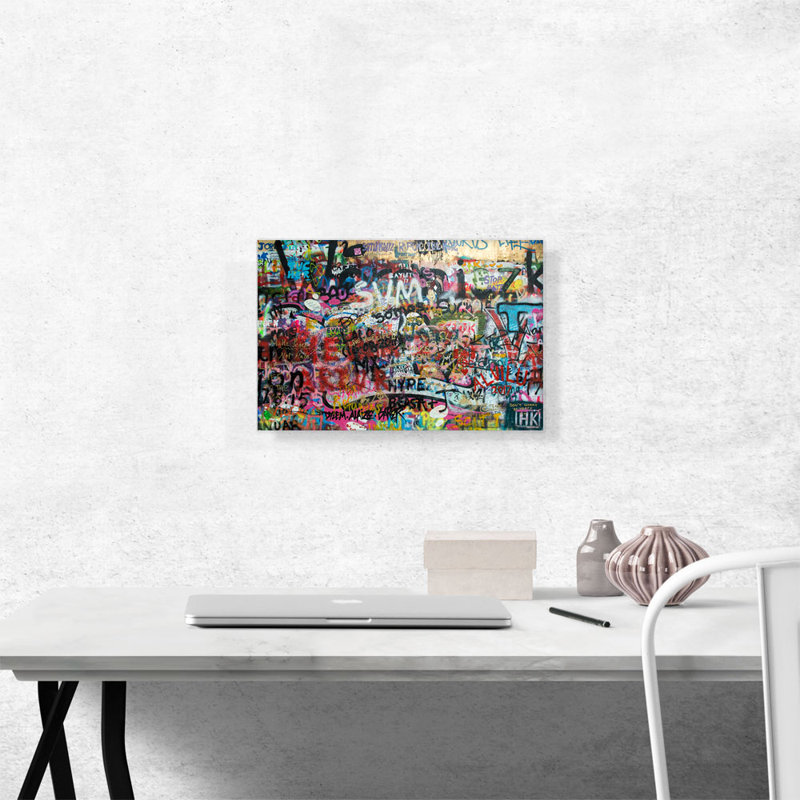 " Graffiti Overload " Painting Print, 14" H x 20" W x 1.5" D