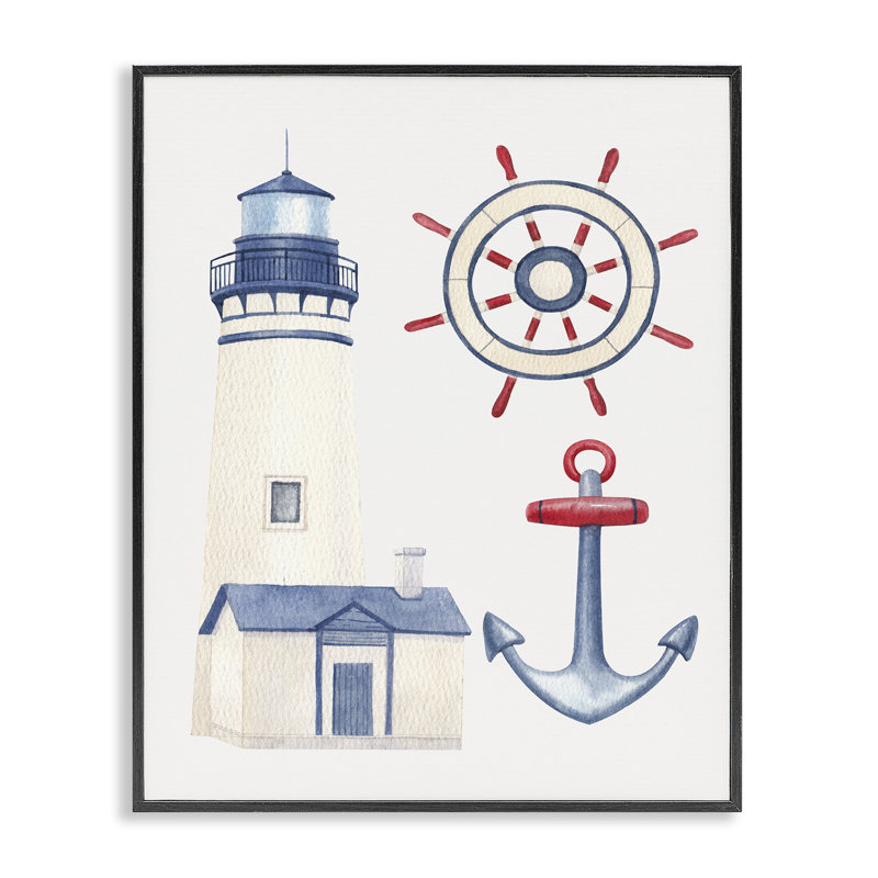 Art nautique et nautique, estampe numérique par Brooke Pajkurich, Giclée encadrée noir minuit, H 30 po x l 24 po