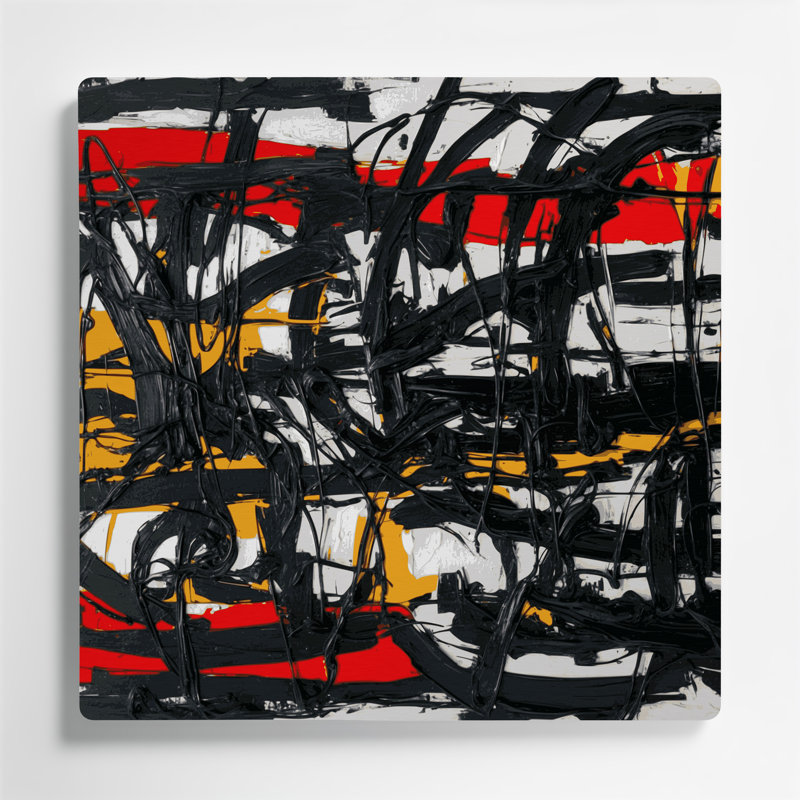 Neo Expressionism 1 Gray Metal Wall Art
