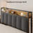 Linen Upholstered Kewarra Bed Frame with Wood Slats & Storage Space-886860225-935998808
