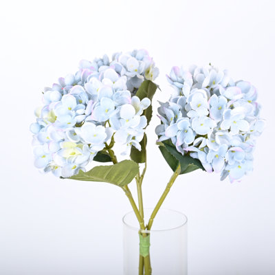 Artificial Hydrangea Flowers Hydrangeas With Stems Real Touch Suitable For Home Wedding Party Festival Outdoor Table Centerpiece Decoration